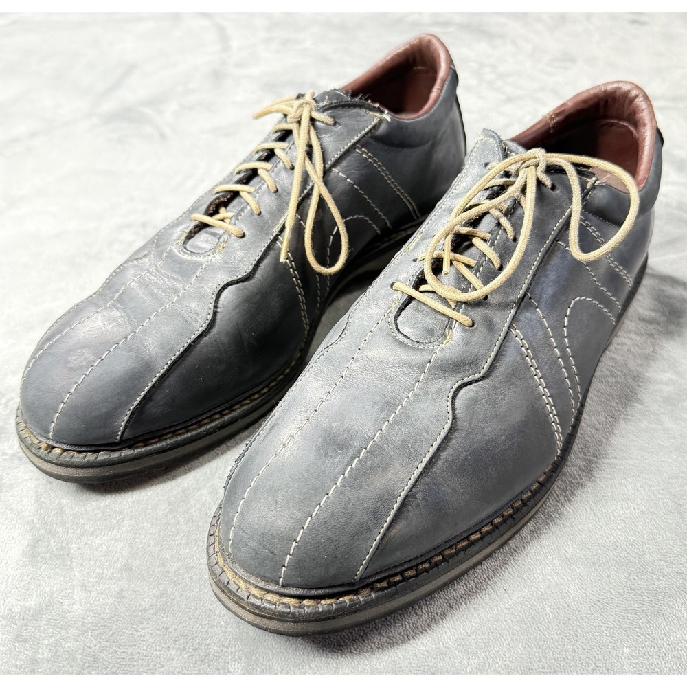 Allen Edmonds Shoes Mens Size 10 Gray Leather Casual Lace Up Sneakers 6180